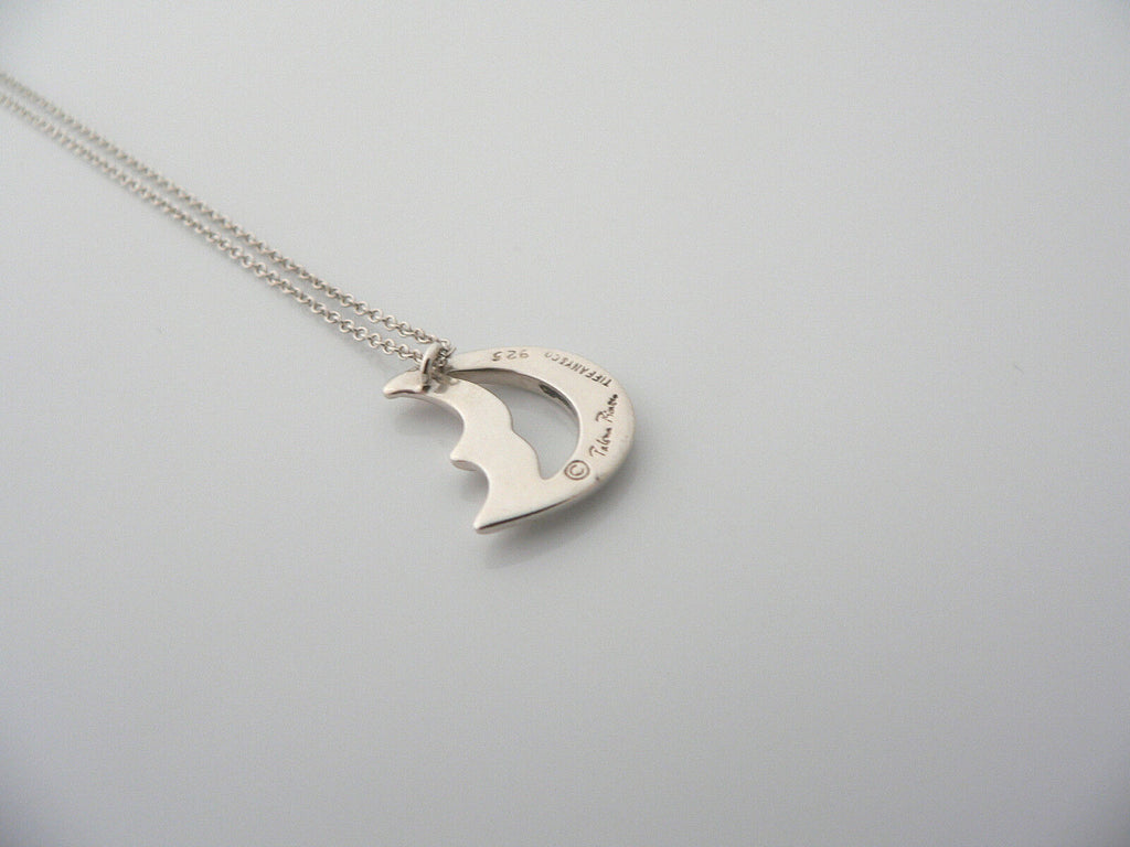 Tiffany & Co. Paloma Picasso Crescent Moon Necklace Silver 925 9.6inch |  eBay